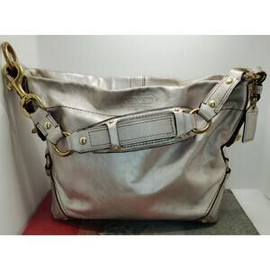 Coach Metallic Silver Hobo Shoulder Bag M0726-11870 From 2007